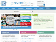 Tablet Screenshot of preventique.org